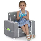 Poltroncina imbottita per bambini con portabicchieri | Capitonnè, 3+ anni