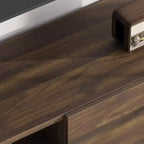 Mobile TV industriale con 2 cassetti | Legno naturale e gambe in metallo resistente