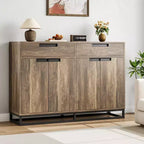 Mobile Contenitore da Cucina Moderno Grande da 140 cm | 2 Cassetti e 4 Ante, Credenza per Angolo Caffè