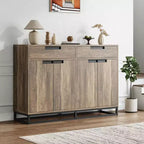 Mobile Contenitore da Cucina Moderno Grande da 140 cm | 2 Cassetti e 4 Ante, Credenza per Angolo Caffè