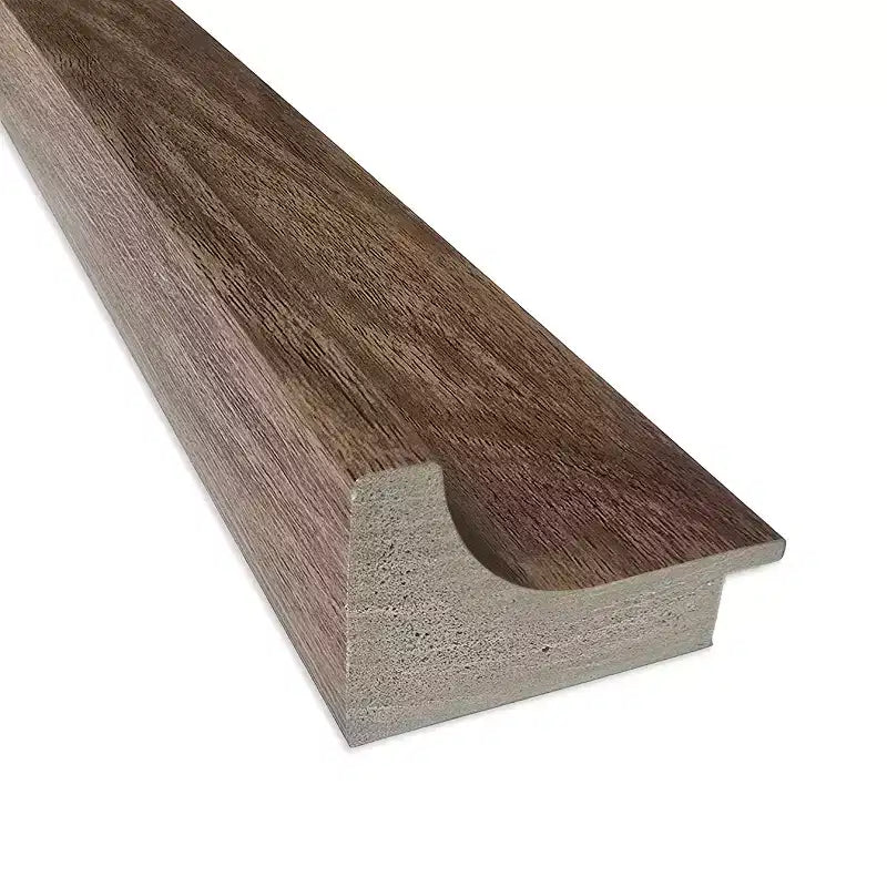 Specchio da Parete per Bagno con Cornice Smussata Marrone Medio | 16"L x 20"A