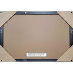 Specchio da Parete per Bagno con Cornice Smussata Marrone Medio | 16"L x 20"A