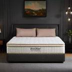 12 inch Full Size Tencel Medium Hybrid Mattress, Plush Layer and Cooling Gel Memory Foam Mattress in a Box