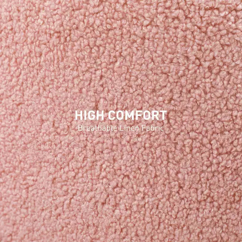 Pouf contenitore rotondo in lino | Poggiapiedi imbottito con contenitore nascosto e gambe in legno