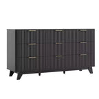 Cassettiera a 9 cassetti con griglia da 57" | Contenitore minimalista per camera da letto e soggiorno