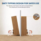 Armadio con ante scanalate, armadio in legno da 180 cm con 2 ante, 2 cassetti, ripiano regolabile e bastone appendiabiti, mobile contenitore per vestiti