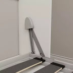 Letto a scomparsa moderno in legno con scrivania integrata e gambe automatiche | Capacità 500 kg