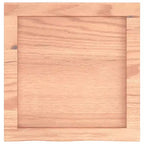 Mensola a muro marrone chiaro | Legno massello di rovere con intarsi decorativi, larghezza 180 cm