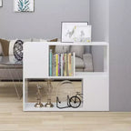 Mobile TV Bianco | Porta TV in Legno Ingegnerizzato 80 cm L x 24 cm P x 63 cm A