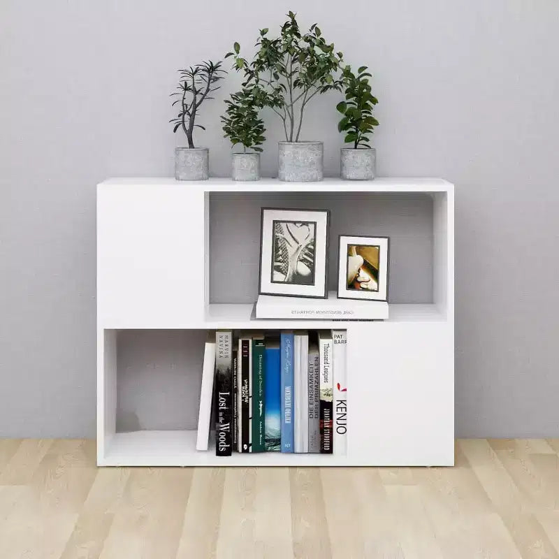 Mobile TV Bianco | Porta TV in Legno Ingegnerizzato 80 cm L x 24 cm P x 63 cm A