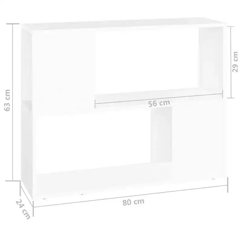 Mobile TV Bianco | Porta TV in Legno Ingegnerizzato 80 cm L x 24 cm P x 63 cm A