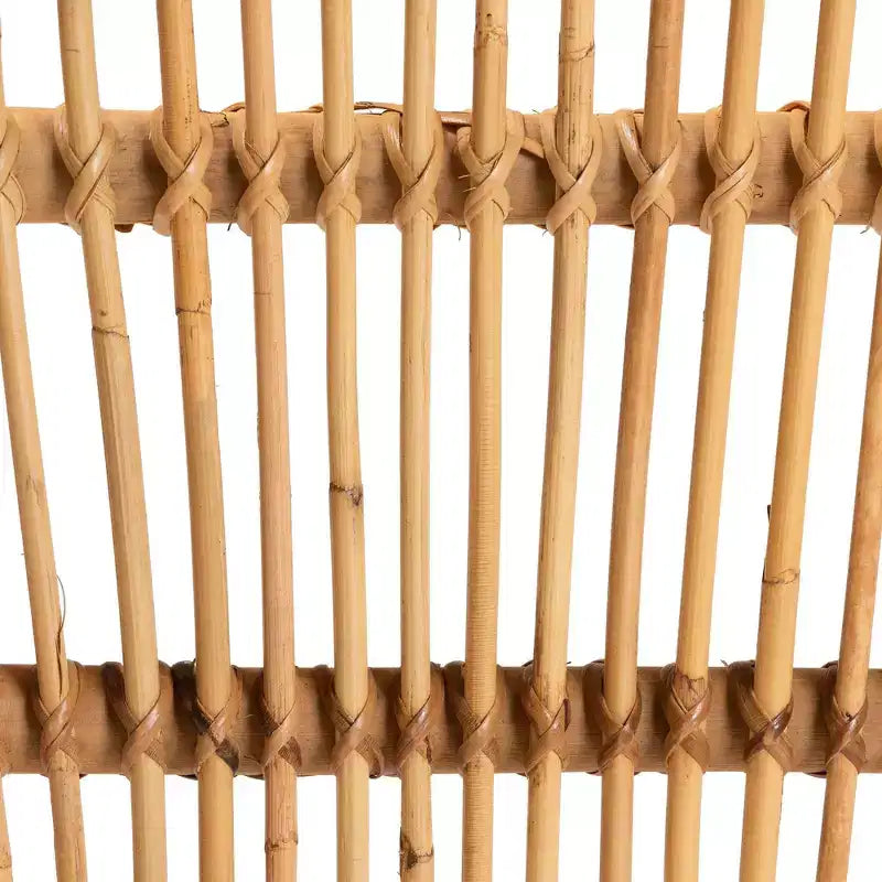 Sgabello da bar in rattan altezza bancone | Stile bohémien, seduta fissa da 24,5", nessun montaggio