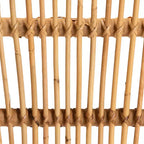 Sgabello da bar in rattan altezza bancone | Stile bohémien, seduta fissa da 24,5", nessun montaggio