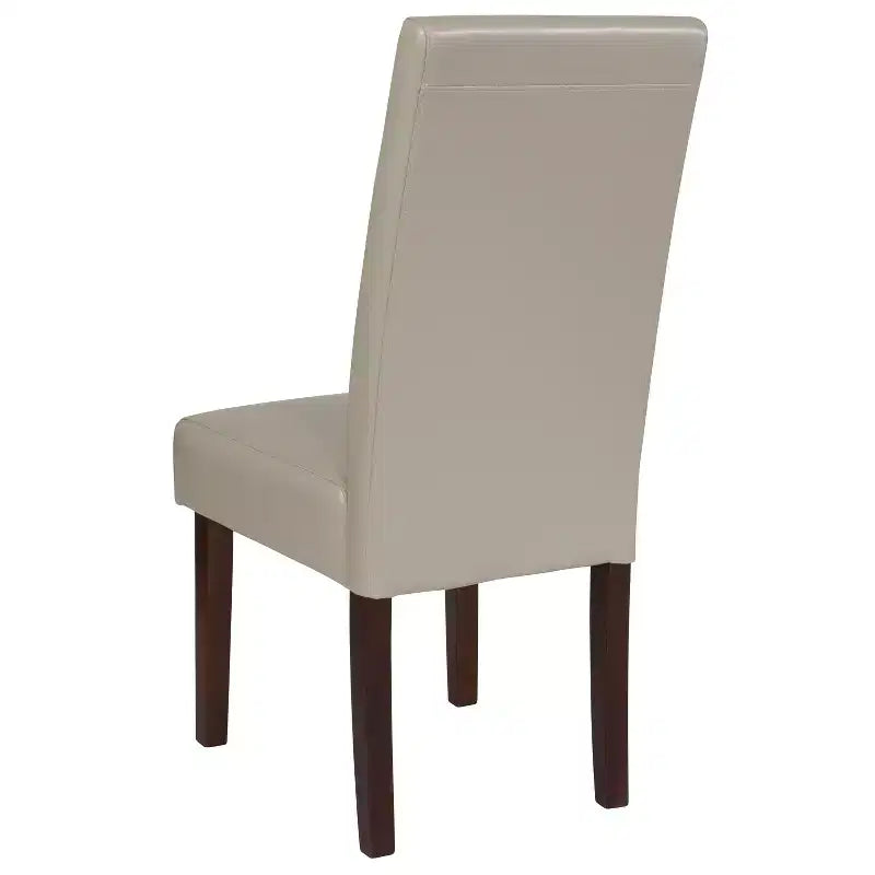 Set di 4 sedie da pranzo Parsons di metà secolo | Ecopelle, telaio in legno massello, 136 kg