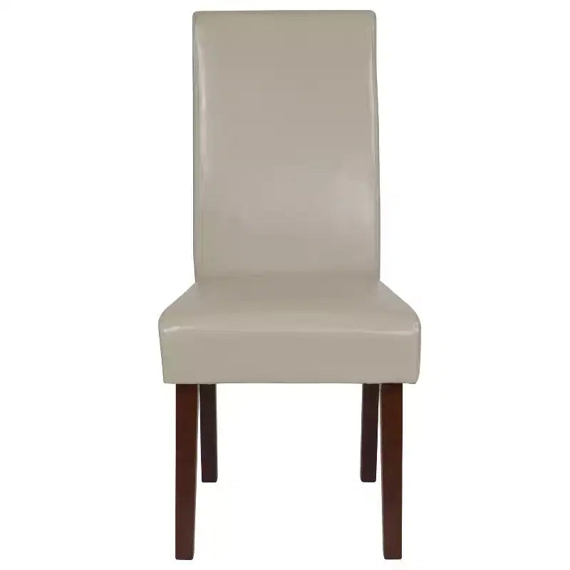 Set di 4 sedie da pranzo Parsons di metà secolo | Ecopelle, telaio in legno massello, 136 kg