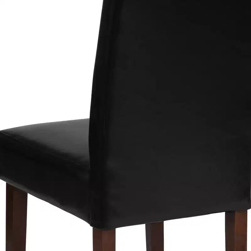 Set di 4 sedie da pranzo Parsons di metà secolo | Ecopelle, telaio in legno massello, 136 kg