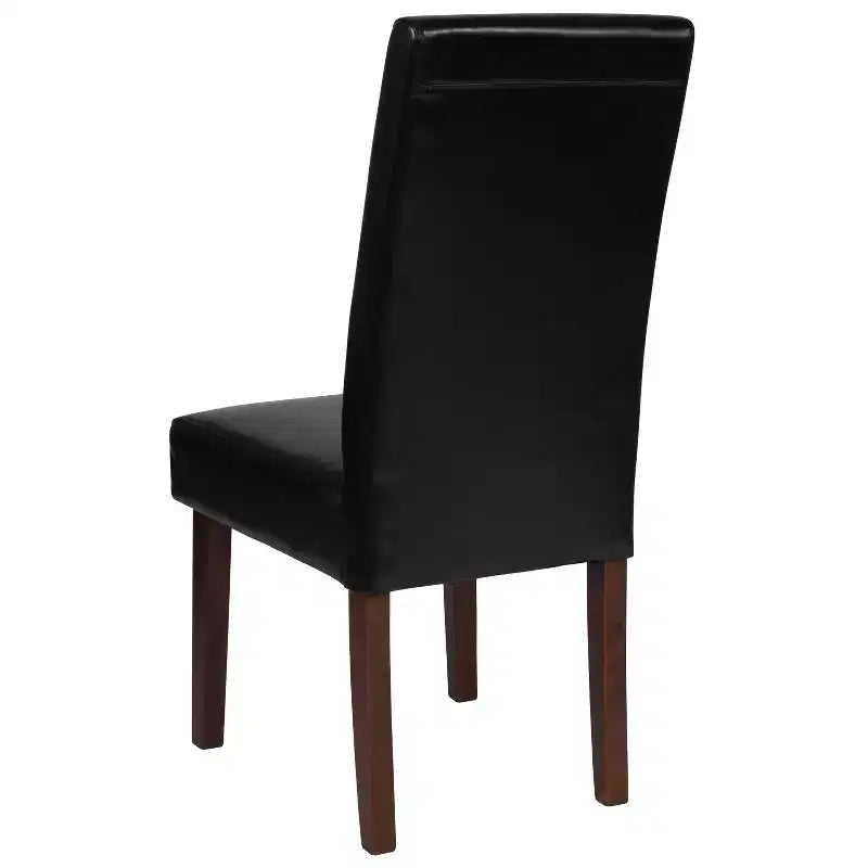 Set di 4 sedie da pranzo Parsons di metà secolo | Ecopelle, telaio in legno massello, 136 kg