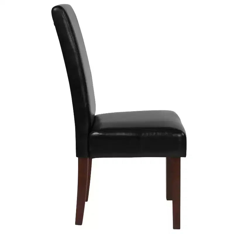 Set di 4 sedie da pranzo Parsons di metà secolo | Ecopelle, telaio in legno massello, 136 kg