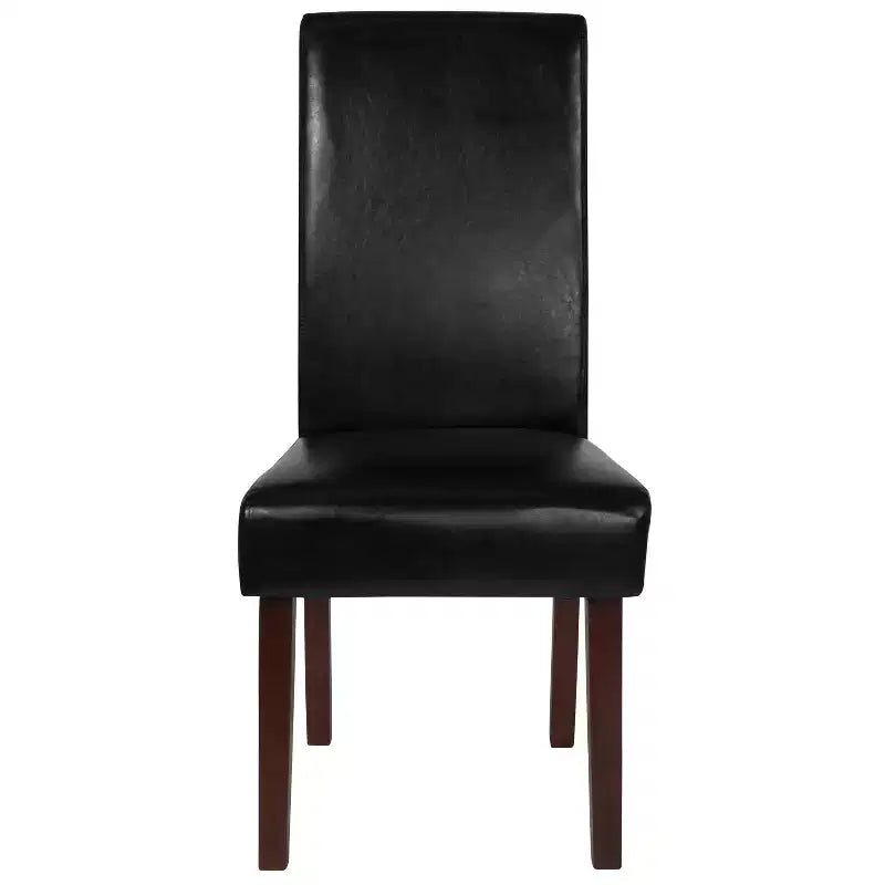 Set di 4 sedie da pranzo Parsons di metà secolo | Ecopelle, telaio in legno massello, 136 kg