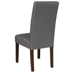 Set di 4 sedie da pranzo Parsons di metà secolo | Ecopelle, telaio in legno massello, 136 kg