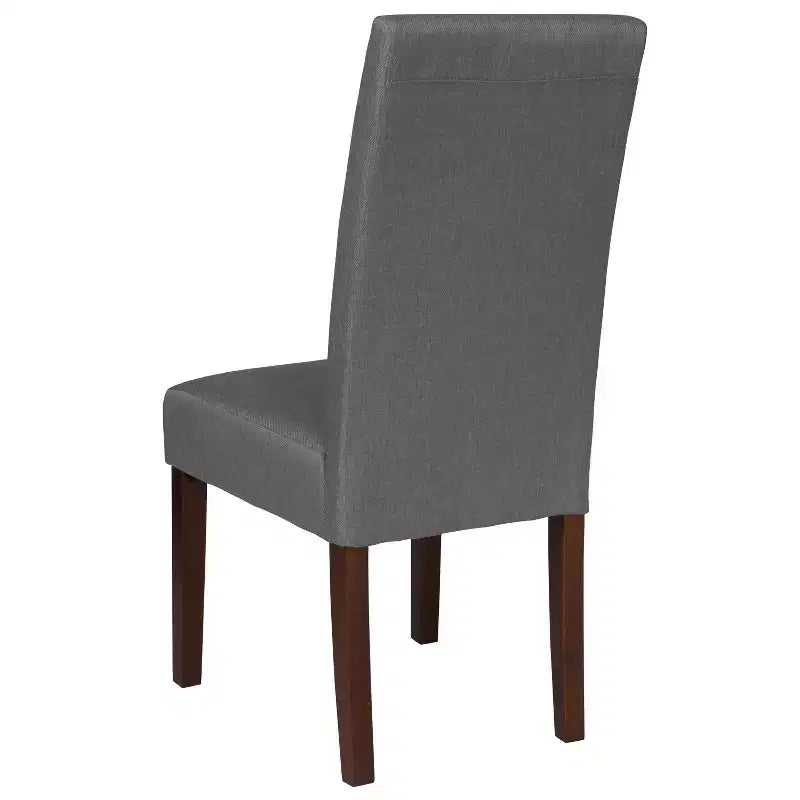 Set di 4 sedie da pranzo Parsons di metà secolo | Ecopelle, telaio in legno massello, 136 kg