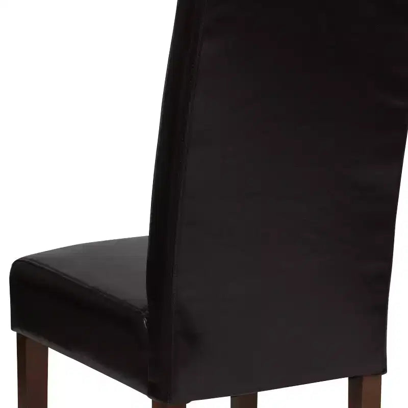 Set di 4 sedie da pranzo Parsons di metà secolo | Ecopelle, telaio in legno massello, 136 kg