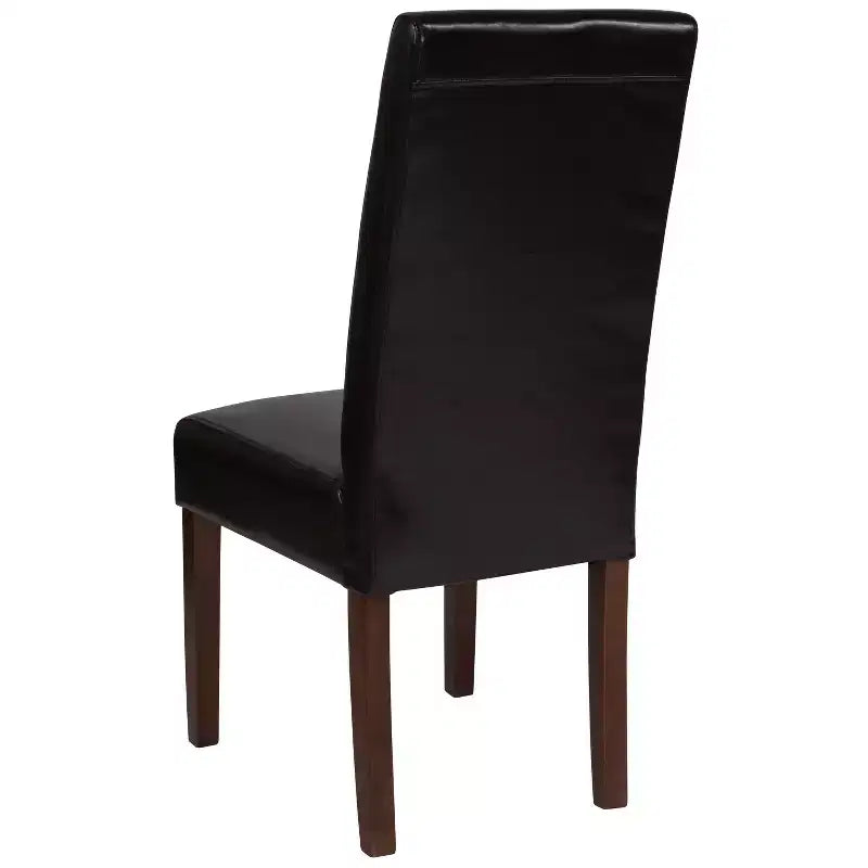 Set di 4 sedie da pranzo Parsons di metà secolo | Ecopelle, telaio in legno massello, 136 kg