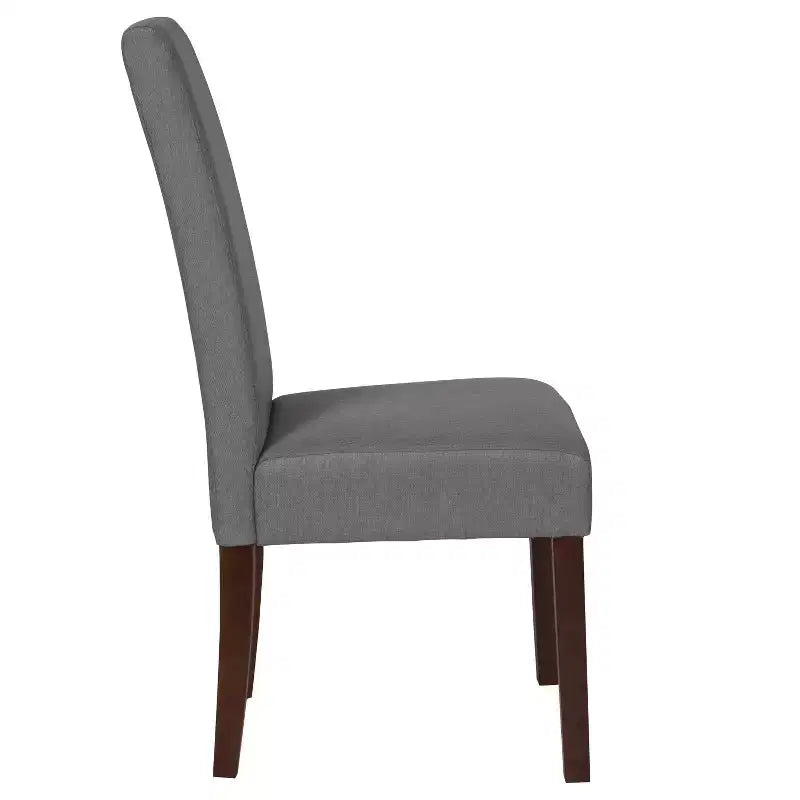 Set di 4 sedie da pranzo Parsons di metà secolo | Ecopelle, telaio in legno massello, 136 kg