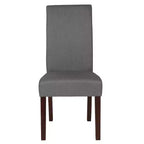 Set di 4 sedie da pranzo Parsons di metà secolo | Ecopelle, telaio in legno massello, 136 kg