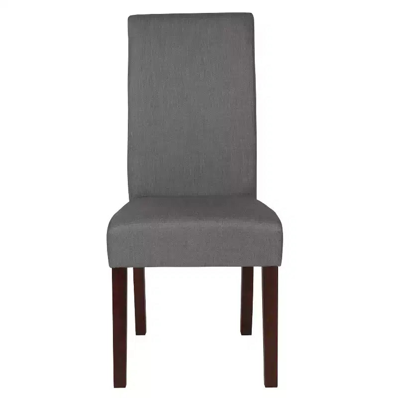 Set di 4 sedie da pranzo Parsons di metà secolo | Ecopelle, telaio in legno massello, 136 kg
