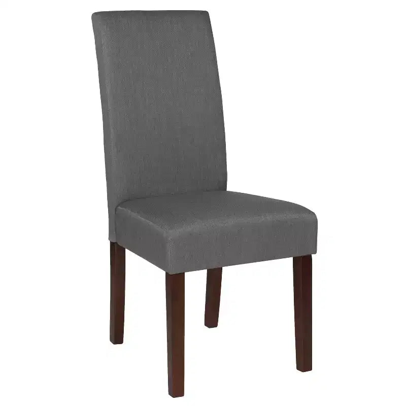 Set di 4 sedie da pranzo Parsons di metà secolo | Ecopelle, telaio in legno massello, 136 kg