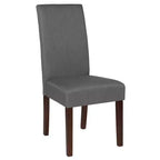 Set di 4 sedie da pranzo Parsons di metà secolo | Ecopelle, telaio in legno massello, 136 kg