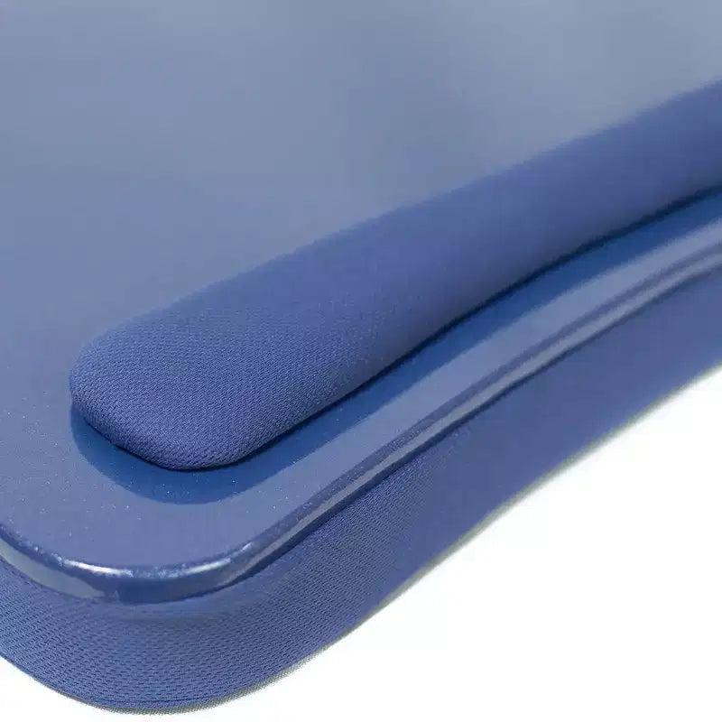 Tavolino da letto multiuso con cuscino in memory foam | 49 cm L, Blu