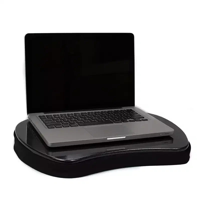 Mini Lap Desk con Memory Foam e alloggiamento per tablet | Portatile, nero, adatto per laptop da 15"